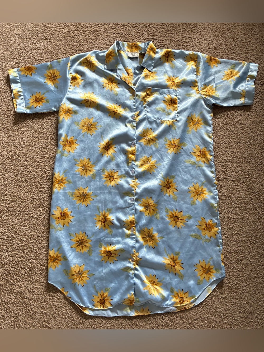 Vintage Sunflower Nightgown/Mumu/Duster